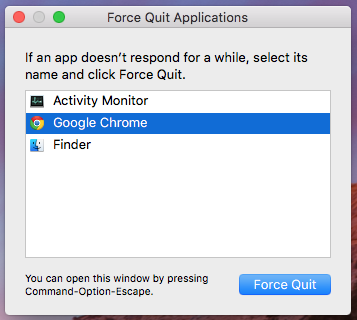 How to see running apps in mac desktop